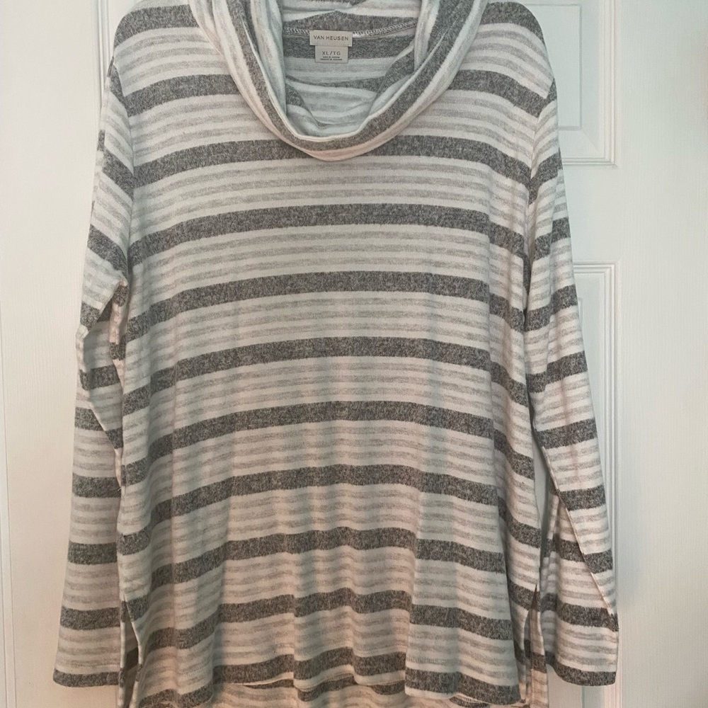 Van Heusen cowl neck stripped sweater